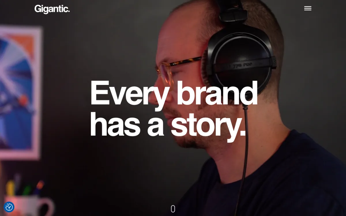 Gigantic Design Co. homepage, captured September 28, 2026